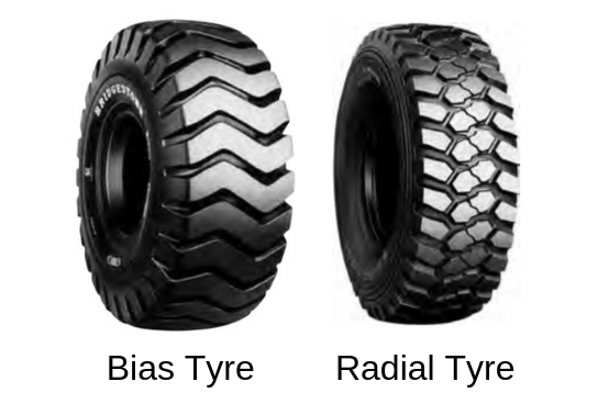 Wheel loader tyre types