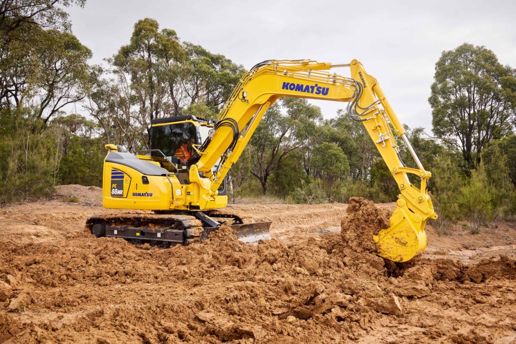 Komatsu PC88MR Excavator.